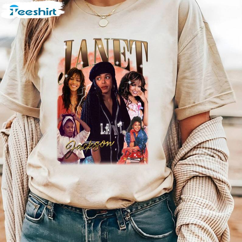 Janet Jackson Tour Inspirational Shirt, Janet Jackson Rock Style Long Sleeve Tee Tops