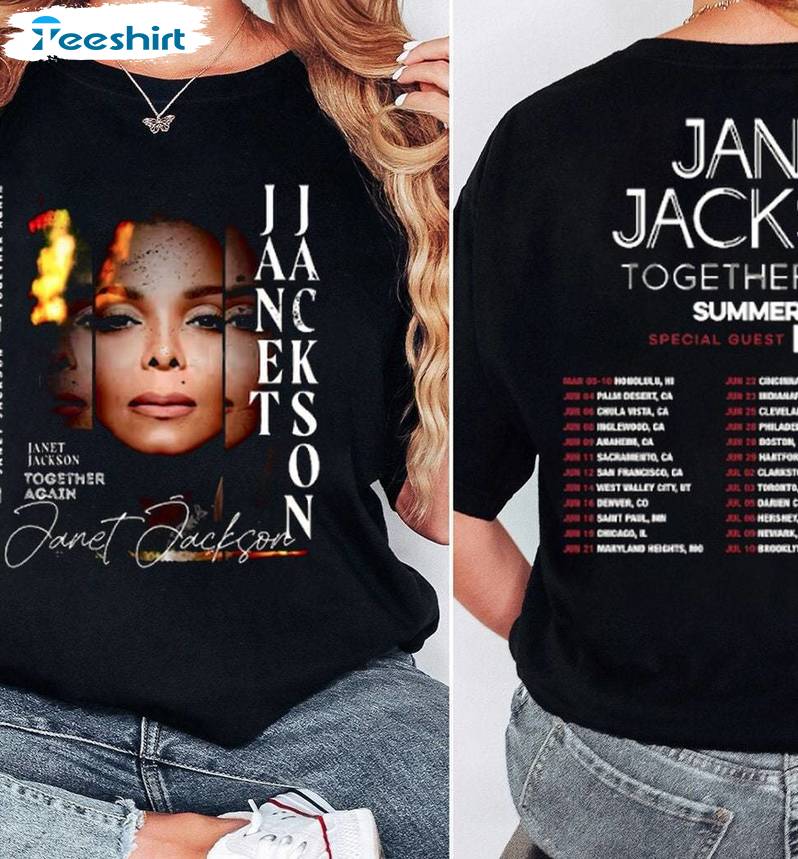 Janet Jackson 2024 Tour Short Sleeve , Trendy Janet Jackson Tour Shirt Tank Top