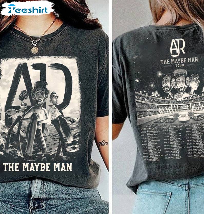 Ajr Band New Rare Shirt, Ajr The Maybe Man Tour 2024 Long Sleeve Tee Tops