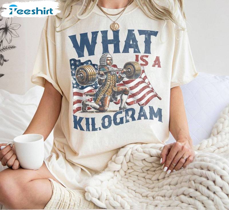 Cool Design What Is A Kilogram Shirt, Funny Meme Crewneck Long Sleeve