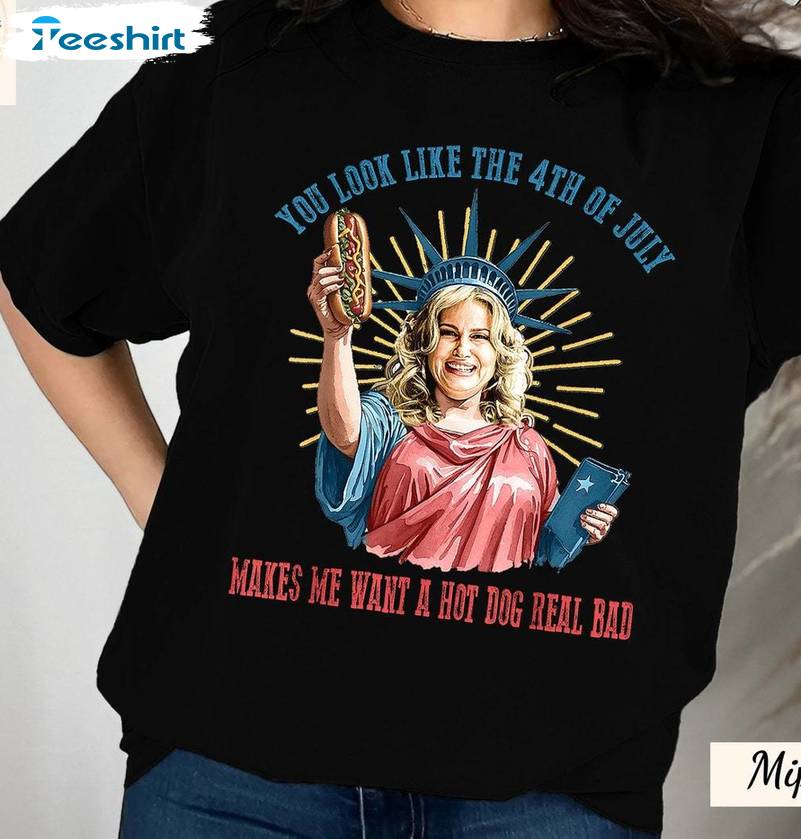 Make Me Want A Hot Dog Sweater, Jennifer Coolidge You Look Like The 4th Of July Shirt Tank Top