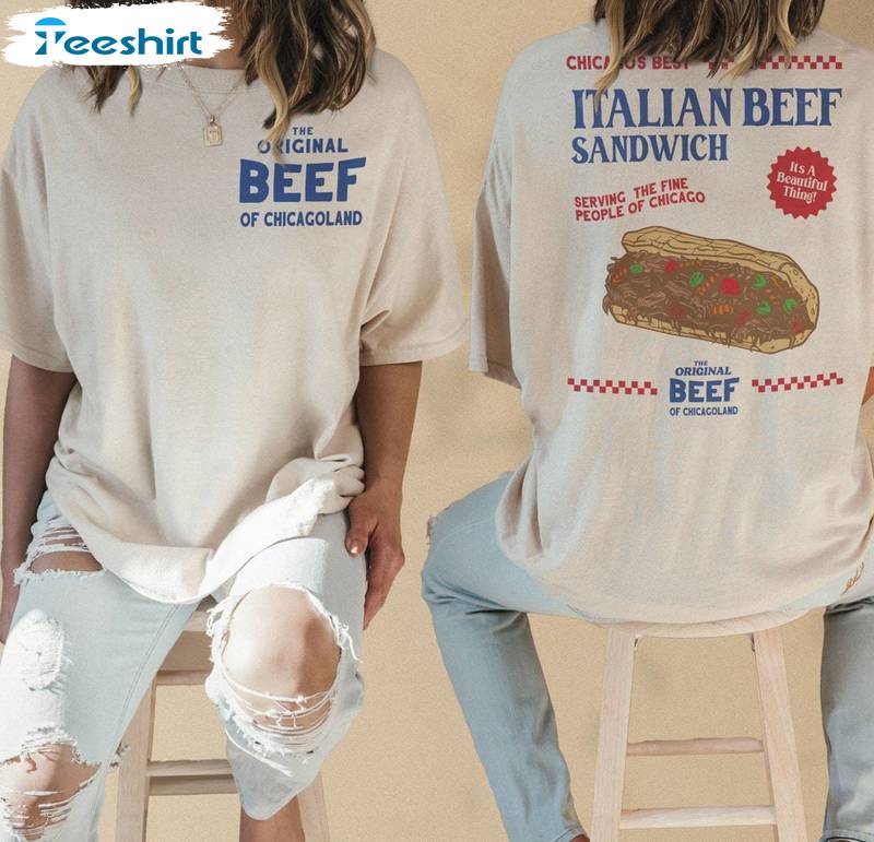 Cute Italian Beef Sandwich T Shirt, Must Have The Bear Tv Show Shirt Short Sleeve