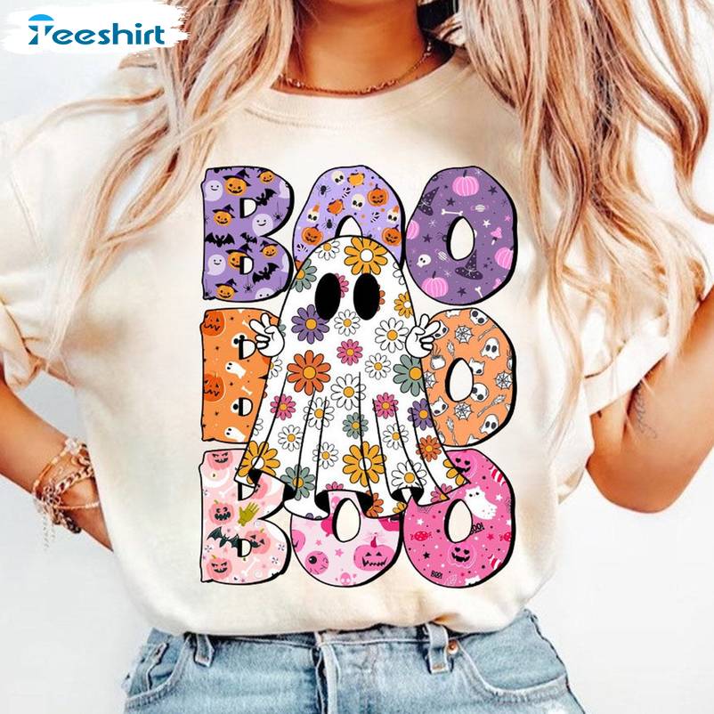 Boo Halloween Limited Unisex Hoodie, Comfort Spooky Season Tee Tops Sweater