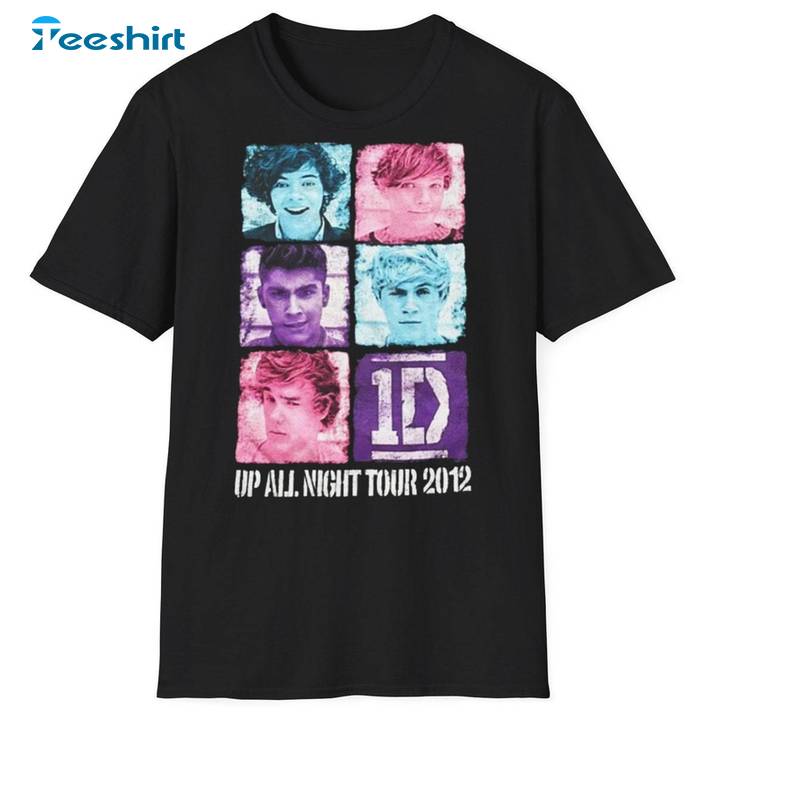 Trendy Up All Night Tour 2012 Unisex Hoodie, Vintage One Direction Shirt Long Sleeve