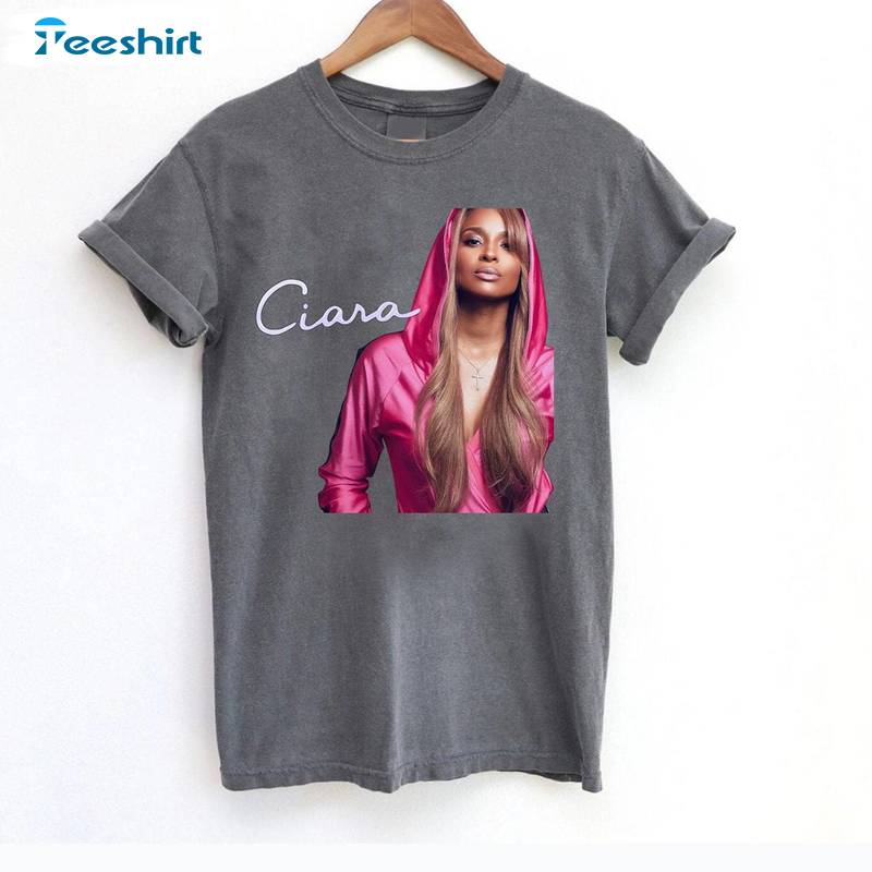 Cool Design Hot Ciara Goodies T Shirt, Concert 2024 Tour Groovy Short Sleeve Crewneck