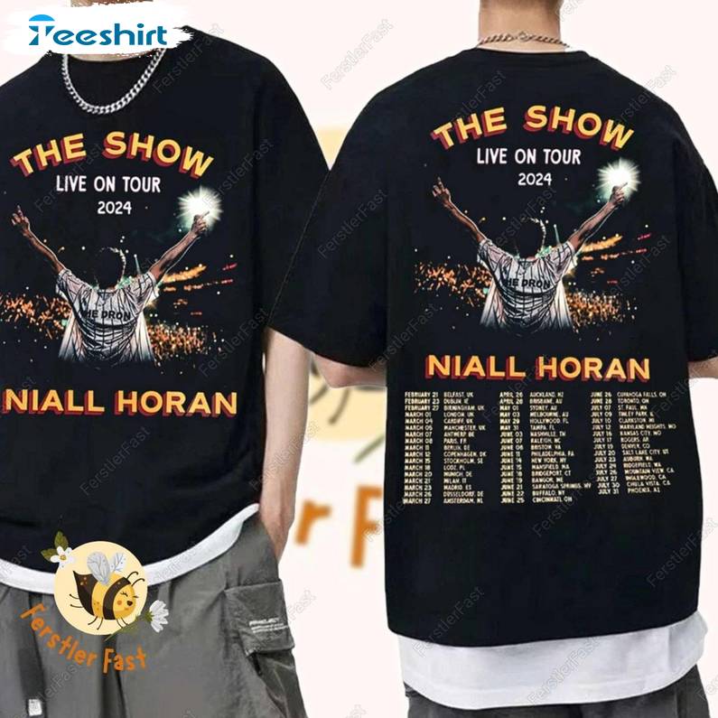 Cool Design Niall Horan Shirt, Awesome Niall Horan 2024 Tour Crewneck Long Sleeve