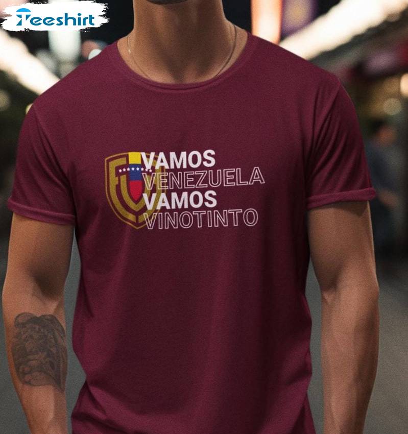 Comfort La Vinotinto Logo T Shirt , Limited Mano Tengo Fe Shirt Short Sleeve