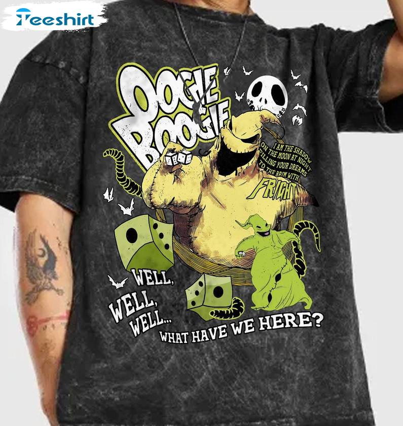 Cool Design Spooky Season Unisex T Shirt , New Rare Oogie Boogie Shirt Long Sleeve