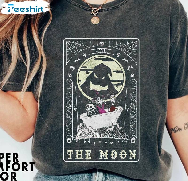 The Moon Tarot Oogie Boogie Short Sleeve , Trendy Oogie Boogie Shirt Long Sleeve