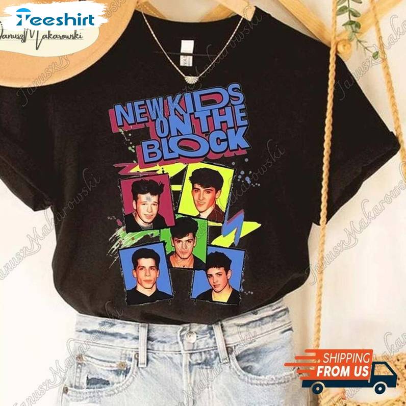 Classic Rock Concert Sweatshirt , Must Have New Kids On The Block Shirt Long Sleeve