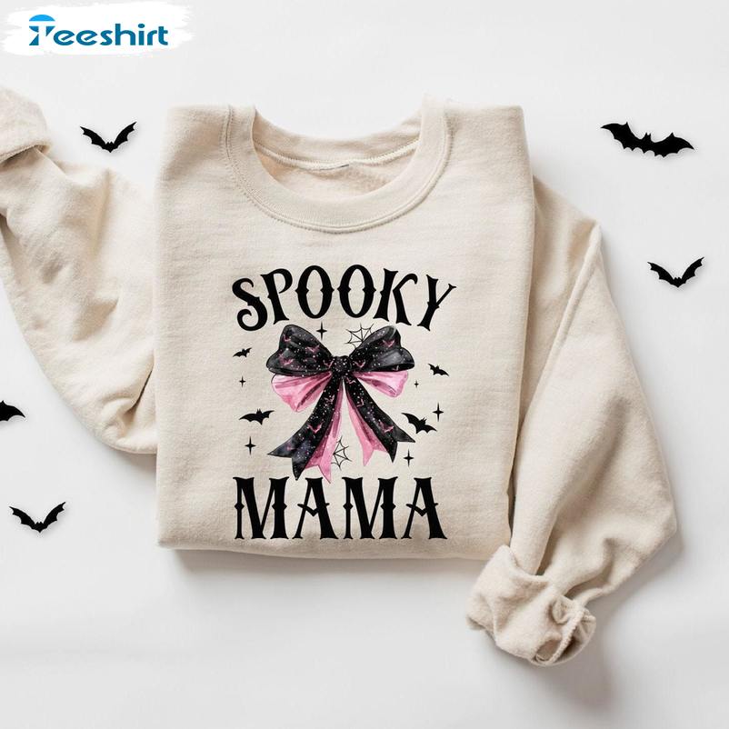 Funny Halloween Moms Sweatshirt , Must Have Spooky Mama Shirt Unisex Hoodie