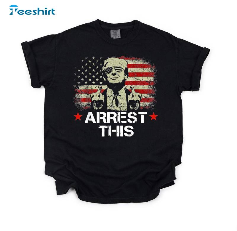 Political Funny Unisex Hoodie, Limited Arrest This Shirt Long Sleeve