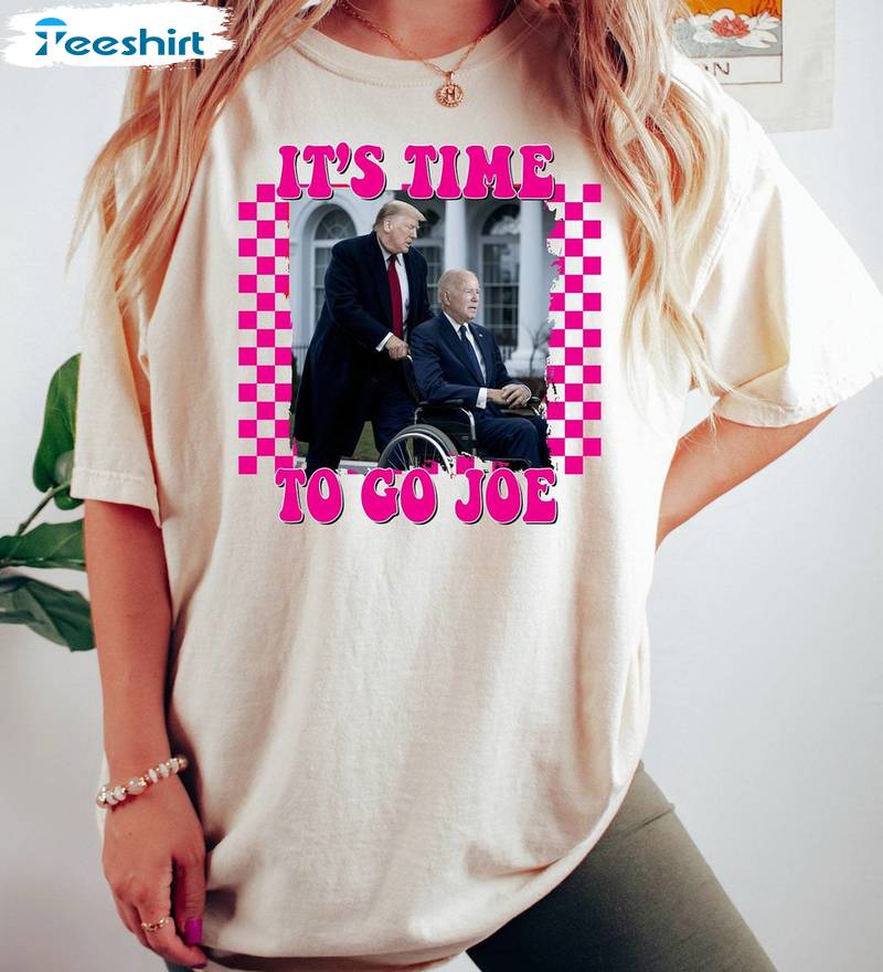 It's Time To Go Joe Cool Design Shirt, Funny Anti Biden Long Sleeve Tee Tops