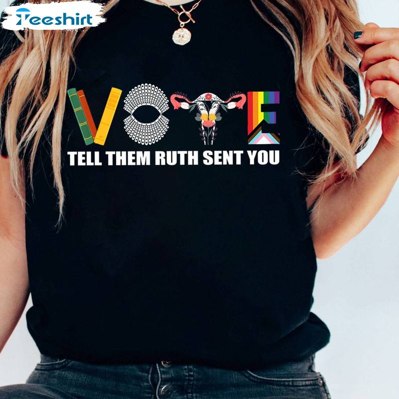 Funny Election 2024 Unisex Hoodie, Creative Vote Like Ruth Sent You Shirt Tank Top