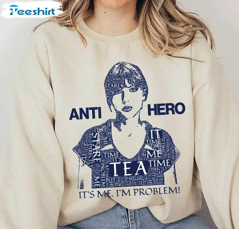 Anti Hero Sweatshirt - Taylor Midnights Unisex Hoodie Short Sleeve