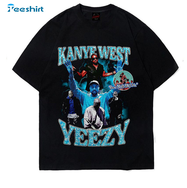 Kanye West Yeezy Shirt - Vintage Style Short Sleeve Crewneck