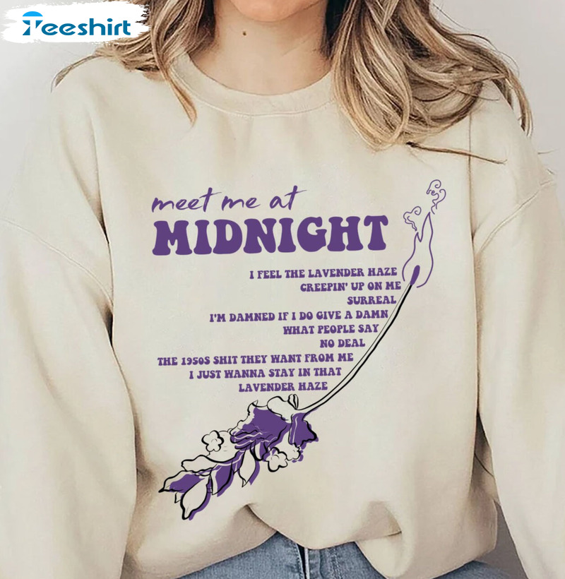 Lavender Haze Sweatshirt - Meet Me At Midnights Long Sleeve Crewneck