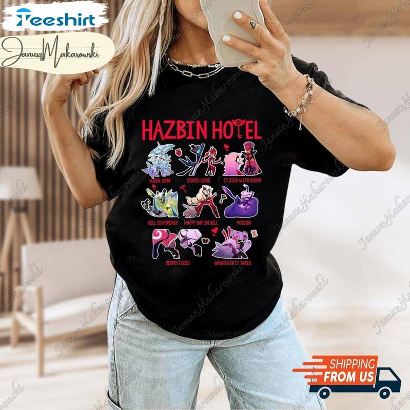 Hazbin Hotel Limited Shirt, Must Have Alastor Eras Tour Crewneck Long Sleeve