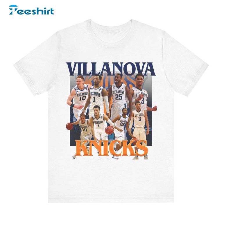 Nova Knicks Vintage Shirt, Limited New Villanova Knicks Short Sleeve Crewneck