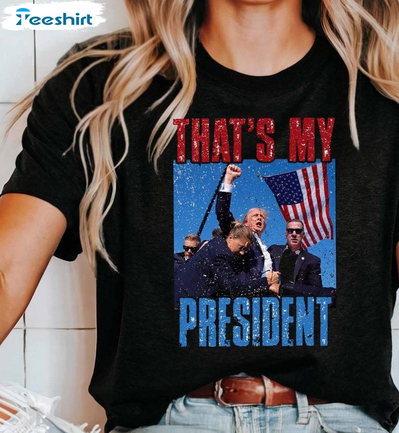 Limited That's My President Shirt, Vintage Long Sleeve Tee Tops Gift For Fan