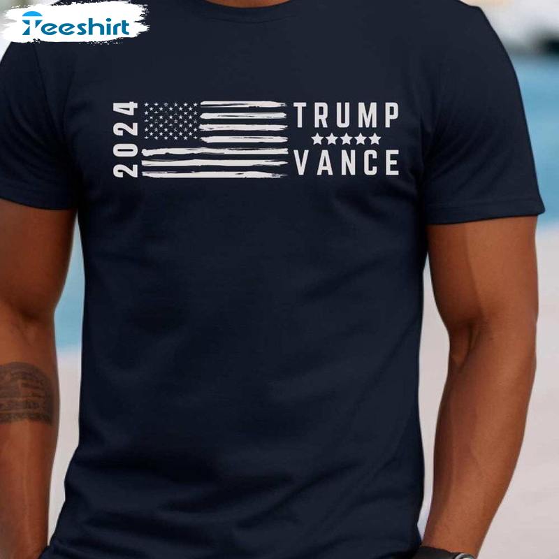 Support Trump Inspired Short Sleeve , Must Have Trump Vance Shirt Long Sleeve