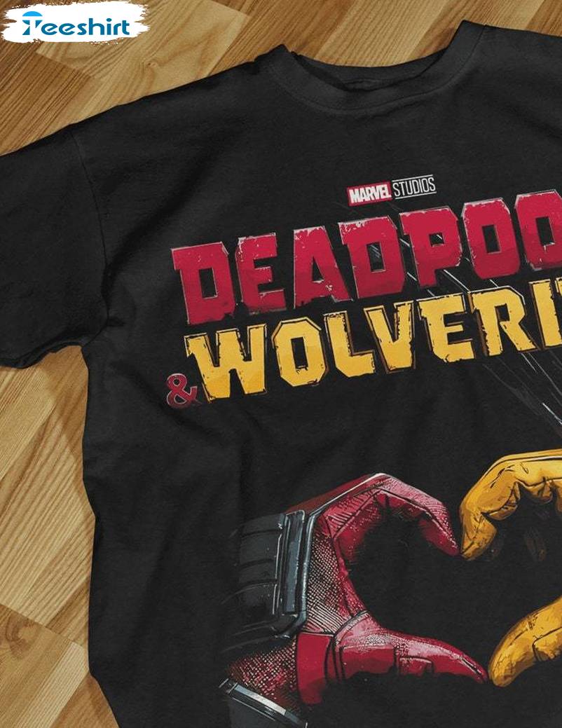 Modern Deadpool And Wolverine Shirt, Comfort Halftones Short Sleeve