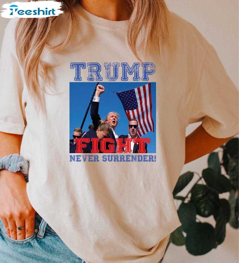 Must Have Trump Shooting T Shirt , Limited Trump Fight Shirt Long Sleeve