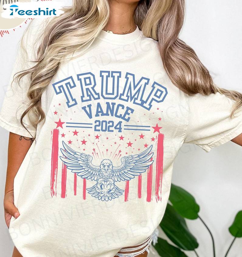 Comfort Donald Trump Short Sleeve , Vintage Trump Vance Shirt Tank Top