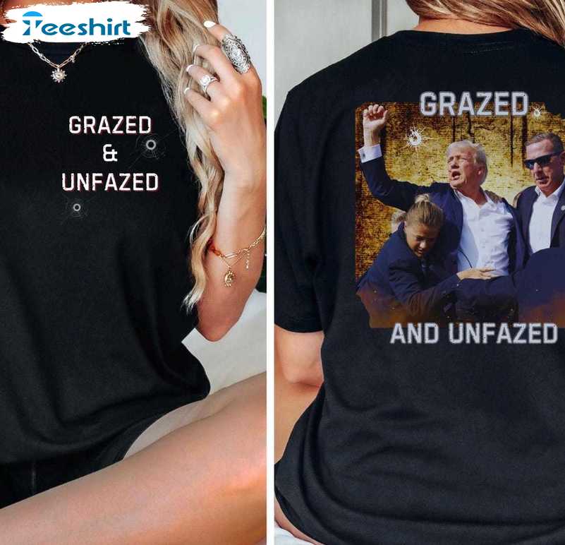 Retro Glazed And Unfazed Shirt, Political Creative Unisex Hoodie Short Sleeve