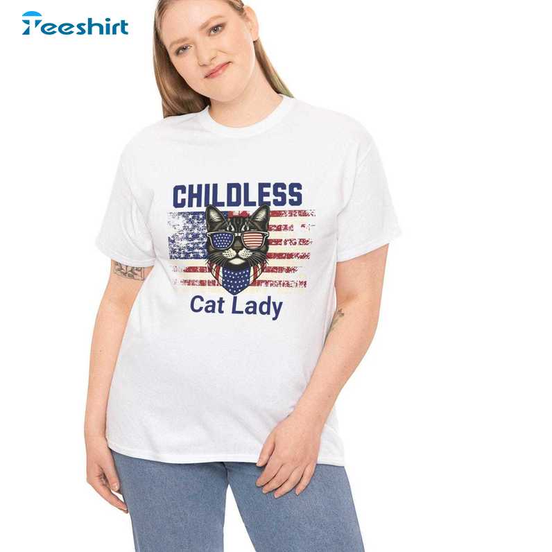 Childless Cat Lady Shirt, Votes For Women Unisex T Shirt Long Sleeve