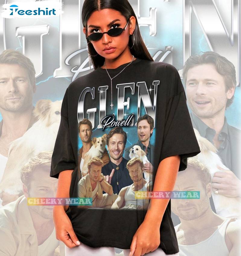 Cute Glen Powell Shirt, Daily Crewneck Sweatshirt