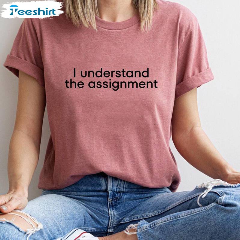 Unisex I Understand The Assignment Shirt, 2024 For President Unisex Hoodie Short Sleeve