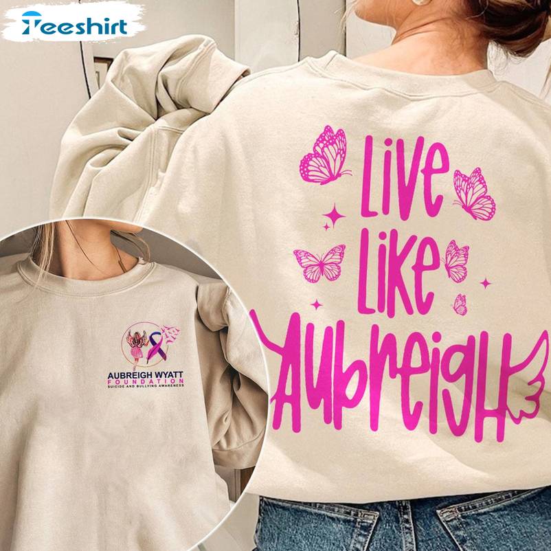 Cute Aubreigh Wyatt Shirt, Trendy Long Sleeve Sweatshirt