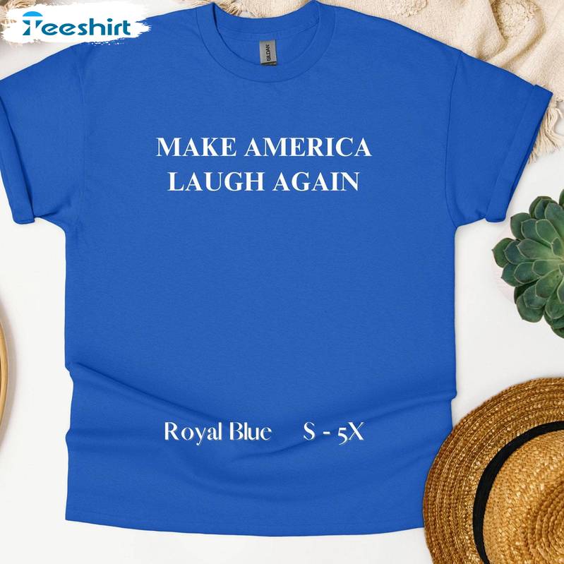 2024 Make America Laugh Again Shirt, For The People Short Sleeve Tank Top