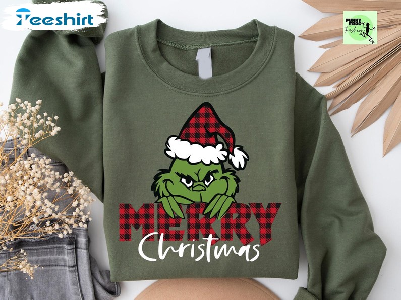 Funny Grinch Christmas Sweatshirt, Grinchmas Holiday Shirt, Long Sleeve Cotton, Hoodie