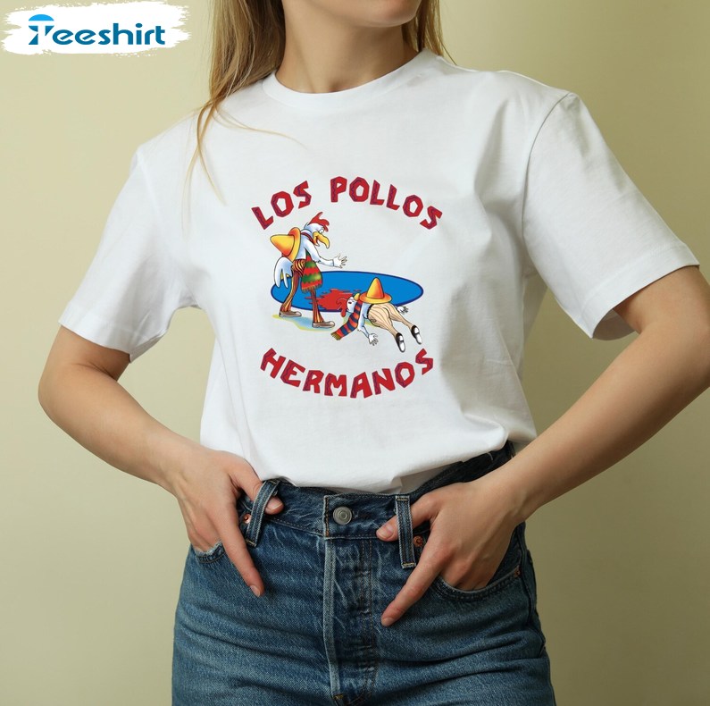 Los Pollos Hermanos Tv Series T Shirt, Hermanos Breaking Shirt, Gift For Him, For Fer, Tee, Merch