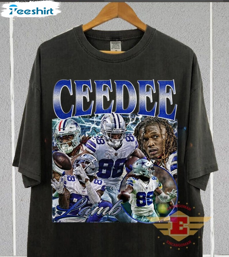 Vintage Ceedee Lamb Shirt, Dallas Football T-Shirt, Gift For Him, For Her, Tee, Merch