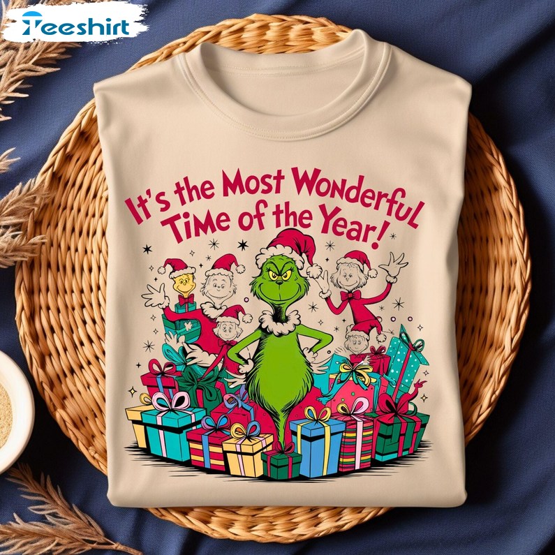 It S The Most Wonderful Time Of The Year Sweatshirt, Trendy Christmas Shirt