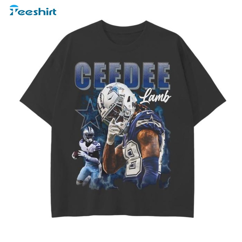 Ceedee Lamb Dallas Cowboys T Shirt, Football Star Tee, Gift For Him, For Her