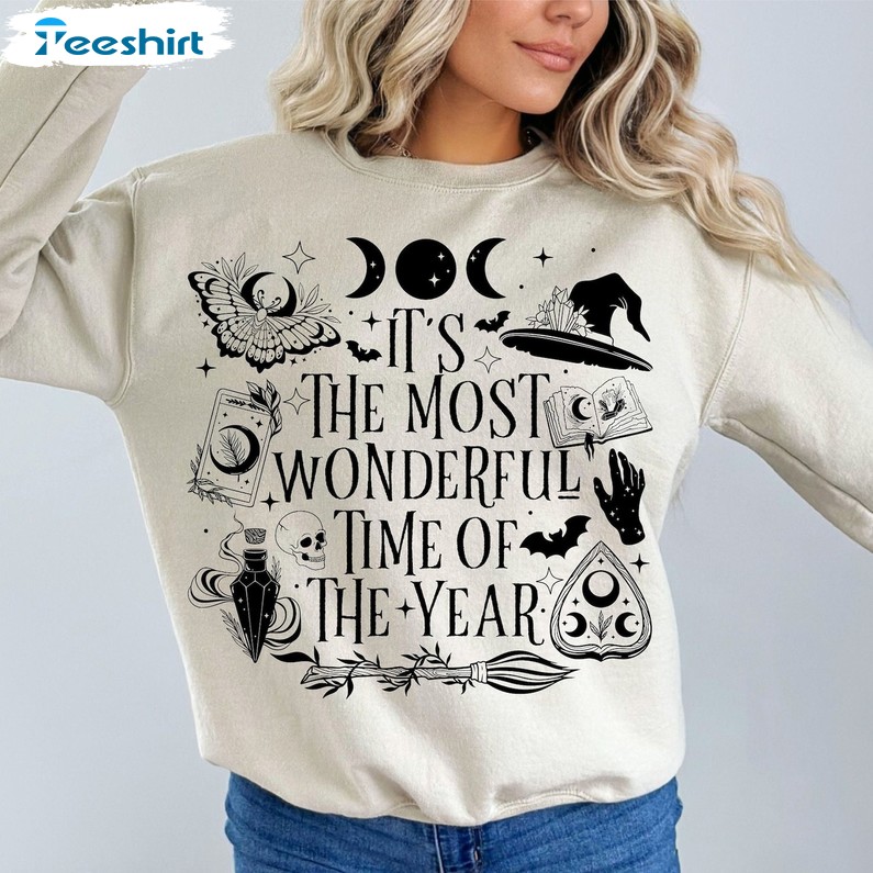 It S The Most Wonderful Time Of The Year Sweatshirt, Retro Halloween Shirt