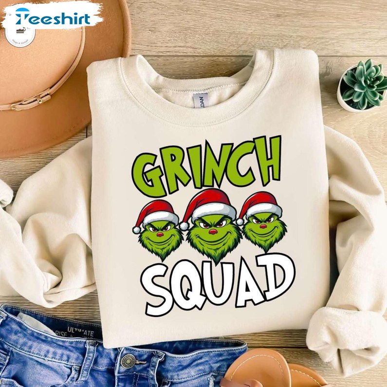 Grinch Squad Christmas Shirt, Christmas Holiday Party Matching Tee, Gift For Him, For Her, For Family