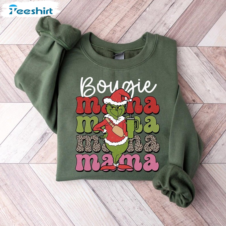 Christmas Mama Sweatshirt, Retro Merry Christmas Shirt, Long Sleeve Cotton, Hoodie