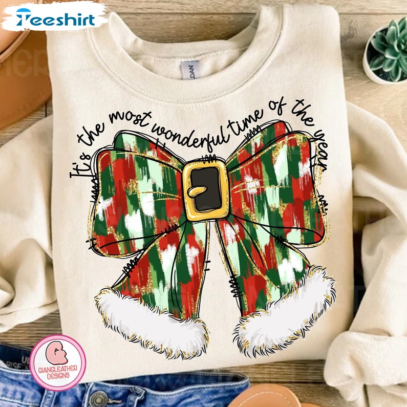 It S The Most Wonderful Time Of The Year Sweatshirt, Santa Coquette Shirt