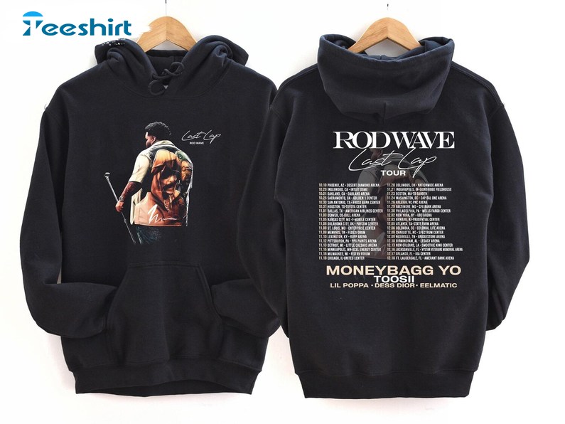 Rod Wave Last Lap Tour Hoodie, Long Sleeve Cotton, Crewneck Sweater, Gift For Family