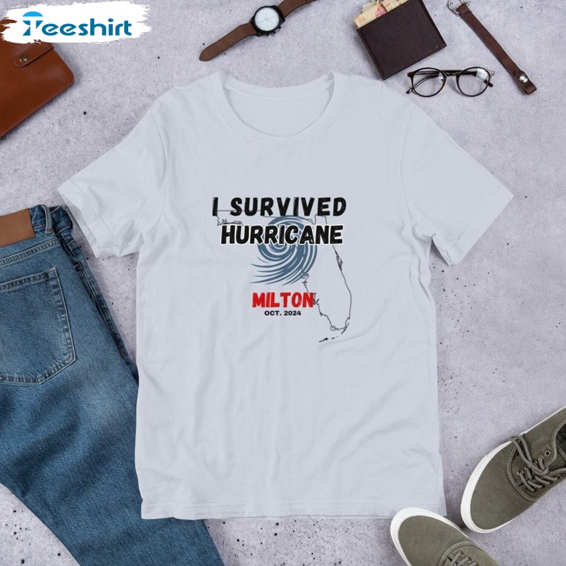 I Survived Hurricane Milton Shirt, Florida Vacation Tee, Gift For Him, For Her