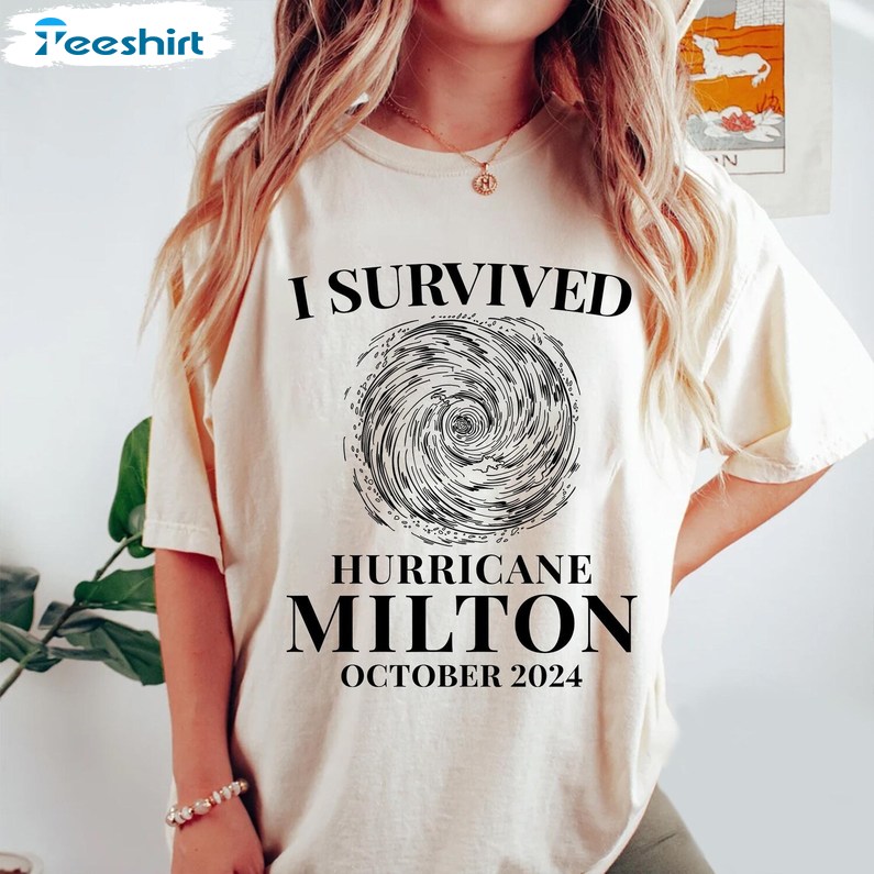 I Survived Hurricane Milton 2024 Shirt, Gift For Him, For Her, Tee, Merch