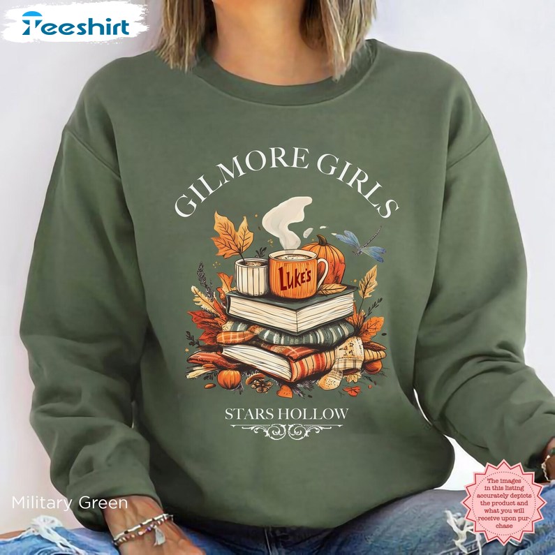 Gilmore Girls Sweatshirt, Hallow Connecticut Autumn Shirt, Long Sleeve Cotton, Hoodie