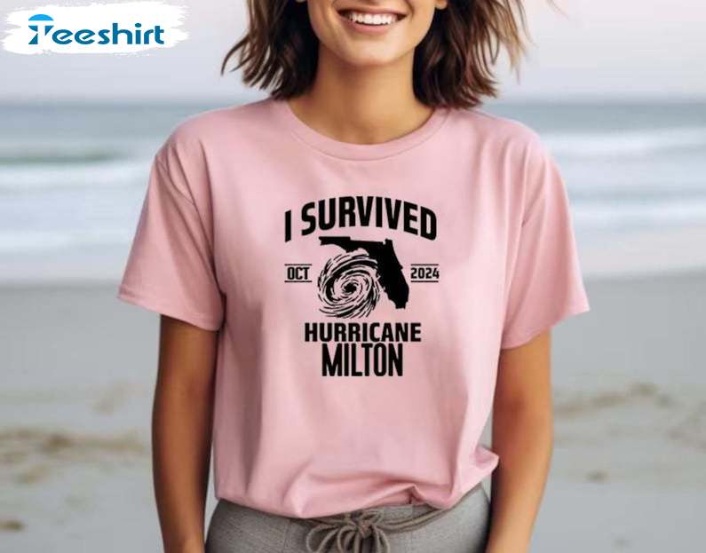 I Survived Hurricane Milton T Shirt, Motivational Shirt, Gift For Him, For Her