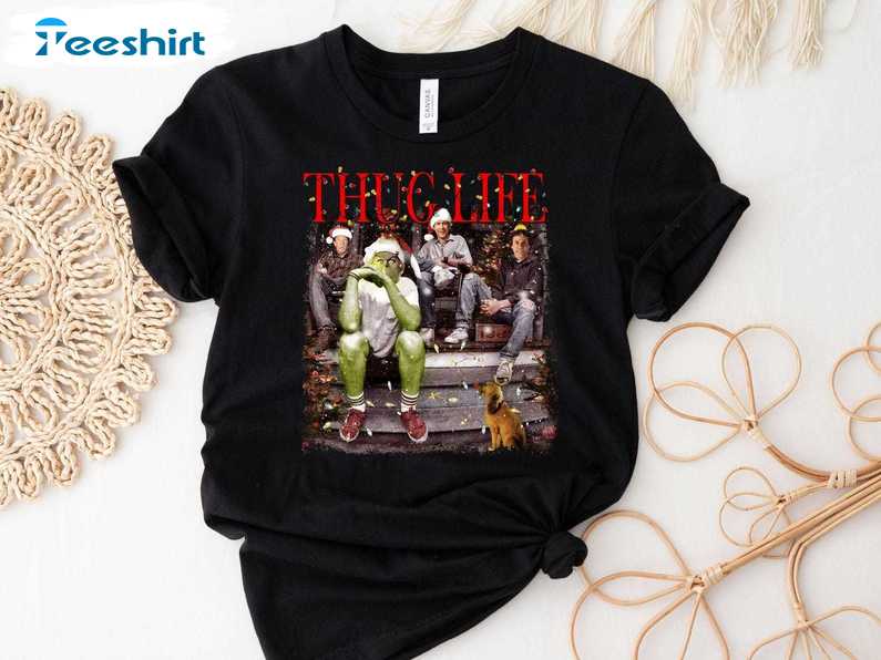 Thug Life Christmas Shirt, Movie Characters Sweatshirt, Gift For Him, For Her