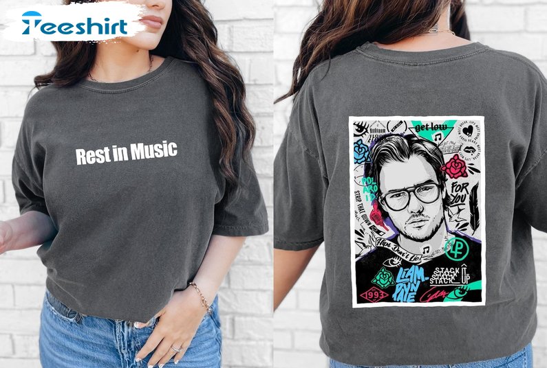 Liam Payne Rest In Music Shirt, Rip 0ne D1rection Death Tee, Tops, Gift For Family, Tee, Merch